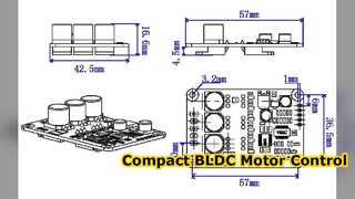 JYQD V9 20B সেন্সরহীন BLDC মোটর কন্ট্রোলার বোর্ড