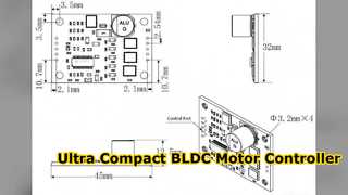 JYQD V9 20B BLDC মোটর কন্ট্রোলার কমপ্যাক্ট ড্রাইভার বোর্ড